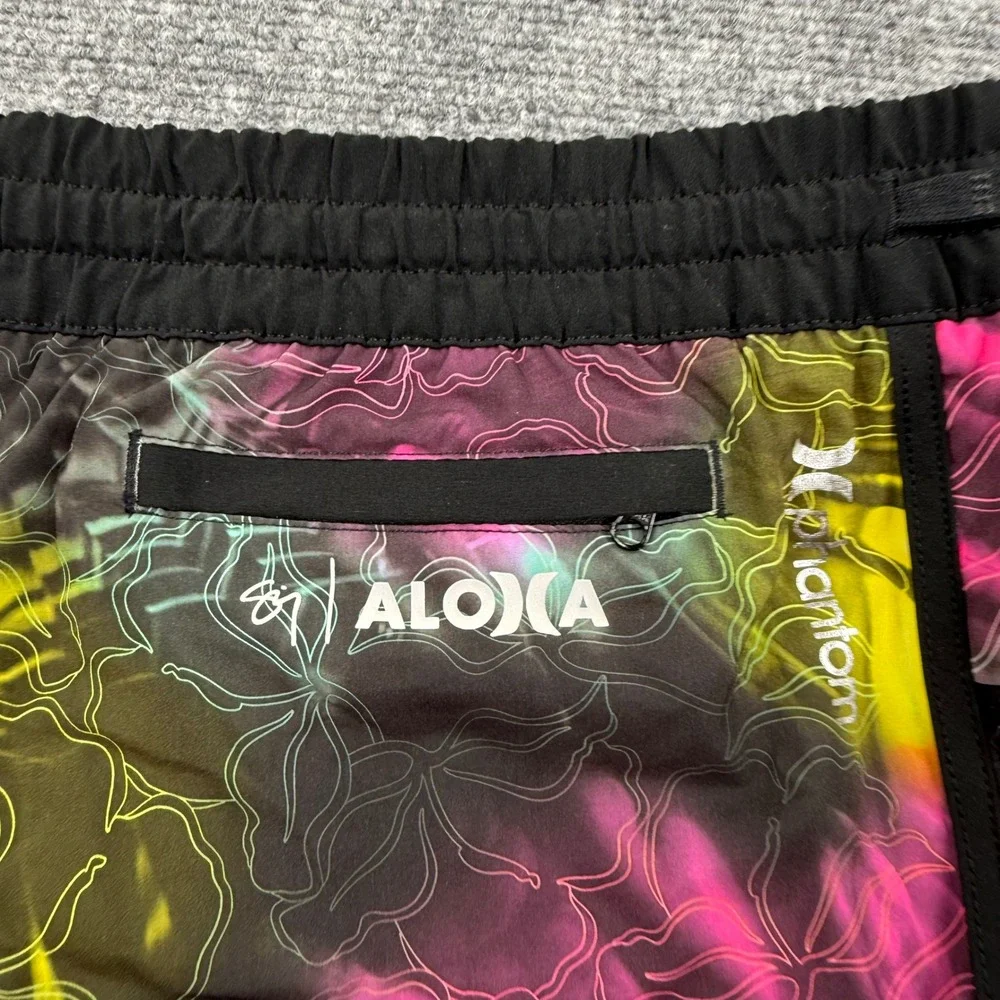 Hurley Phantom Aloha Shorts Medium Multicolor‎ Tie Dye Floral Boardshorts Men's
